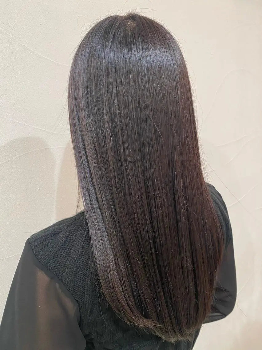 ミディアム カット 縮毛矯正 トレンドヘアーに🌈 川村　静香のヘアスタイル