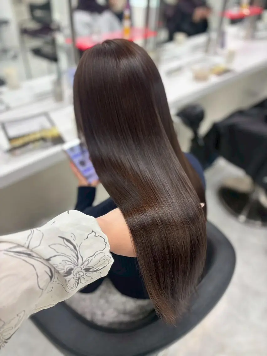 カラー ヘアカラー トリートメント 圧倒的美髪🫧✨ 透明感カラー♡上野のヘアスタイル