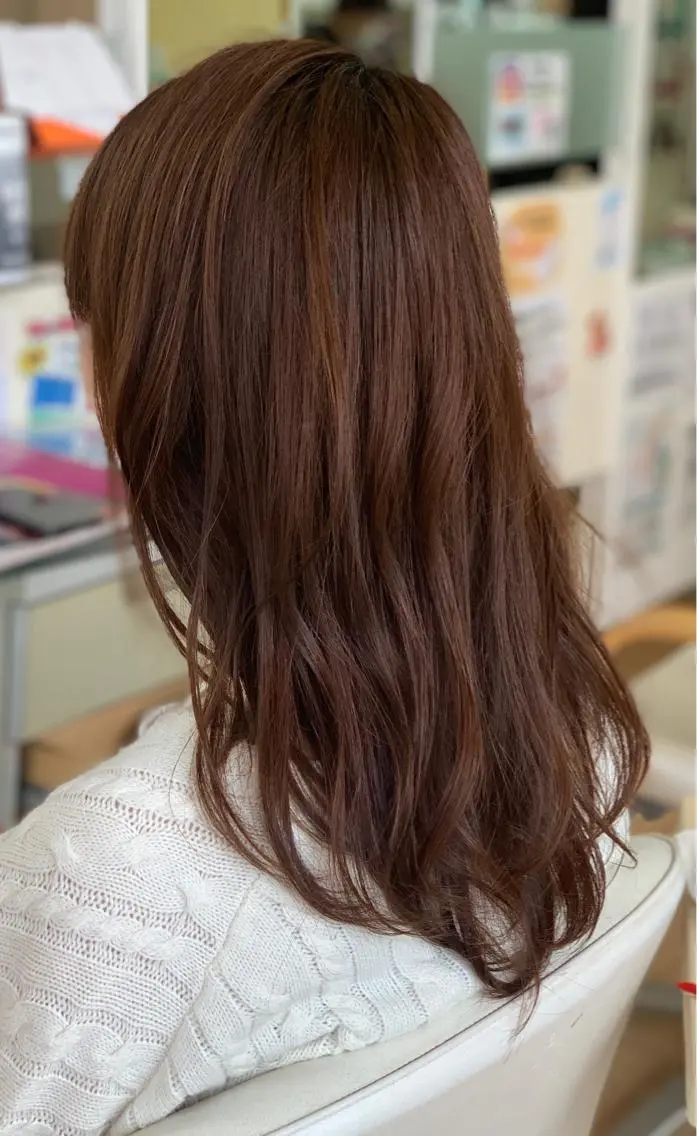 ロング ロング カット 吉川 茉由子のヘアスタイル