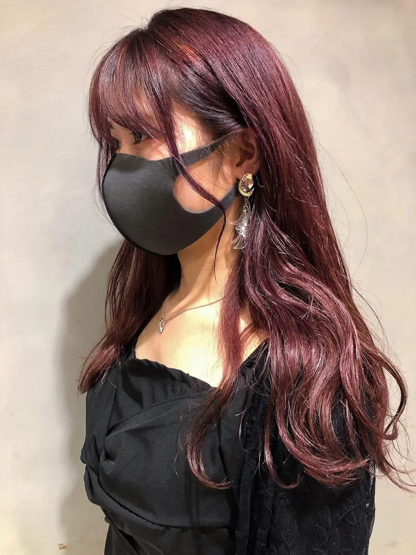 ミディアム カラー ヘアカラー ヘッドスパ ヘアセット 圧倒的透明感カラー nana🦕のヘアスタイル