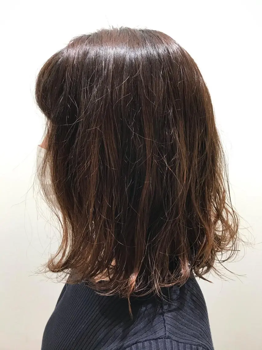 ミディアム パーマ ミディアムパーマ fuchigami suzunoのヘアスタイル