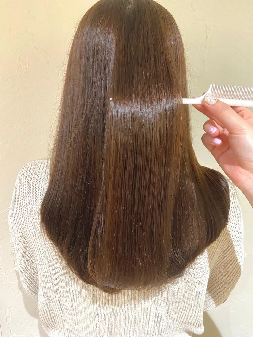 セミロング 髪質改善 アメリラブヘアー 土屋　洋平のヘアスタイル