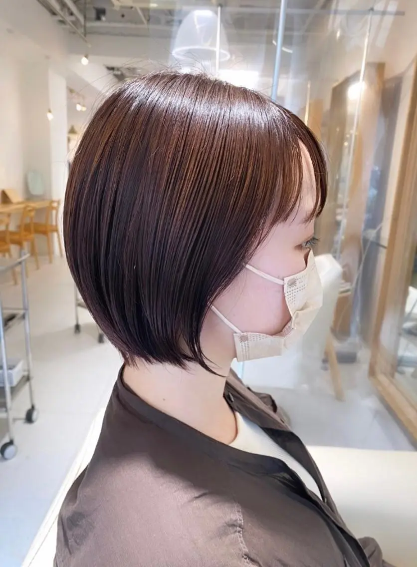 ショート カット 縮毛矯正 トリートメント 安永 涼のヘアスタイル