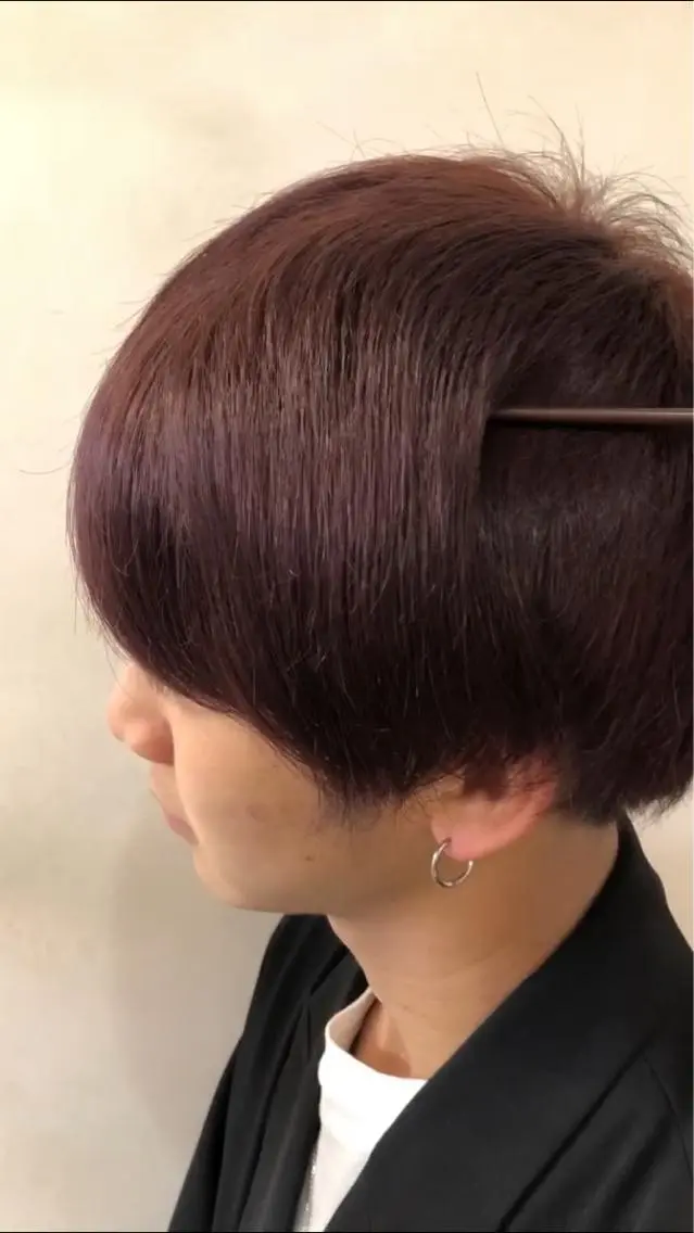 カラー ブラウンカラー 可愛い顔周りカット お任せください✨中川のヘアスタイル