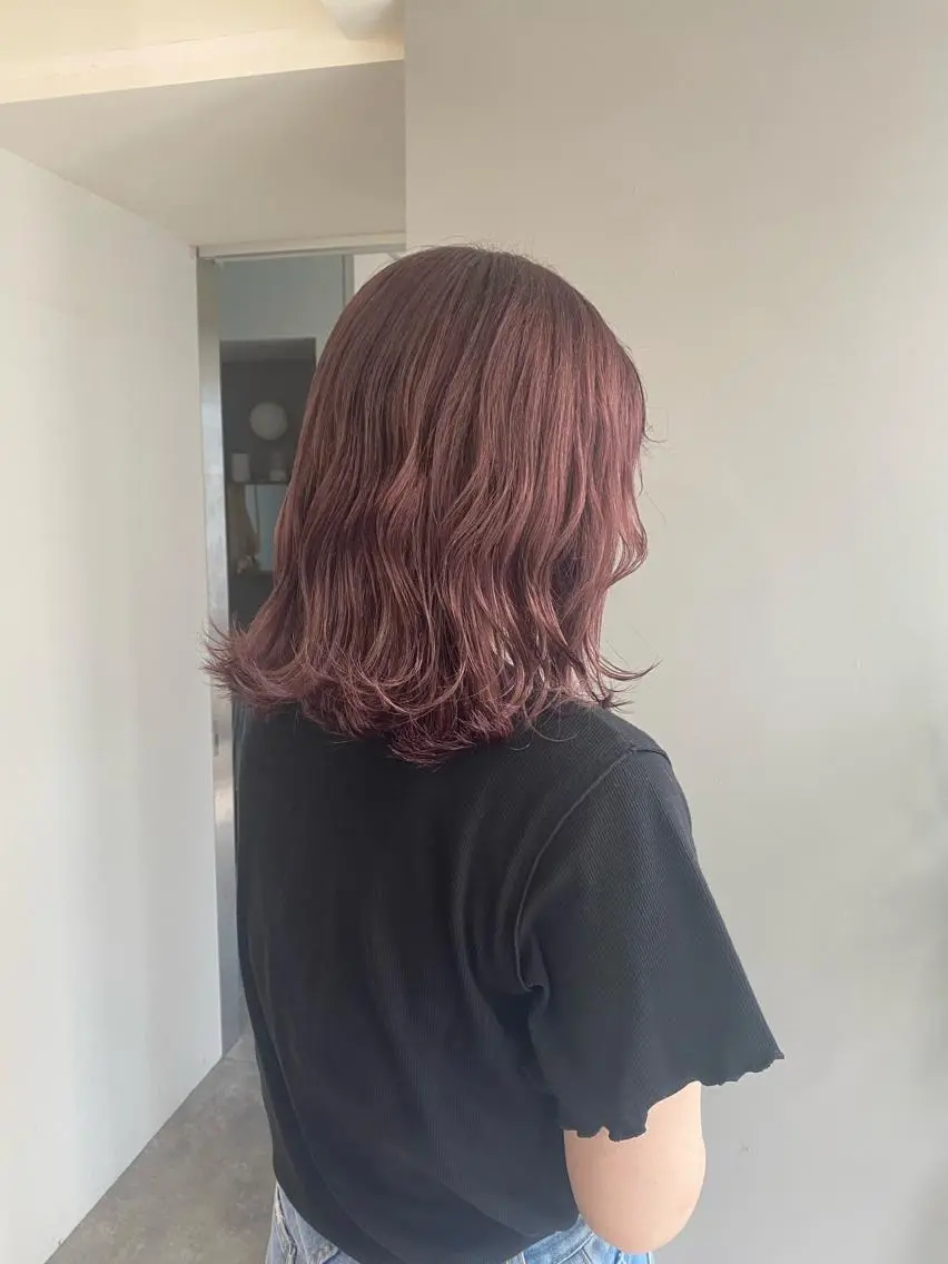 ミディアム カラー ヘアアレンジ ヘアカラー ボブ /ニュアンス/ satomi🧸💖のヘアスタイル