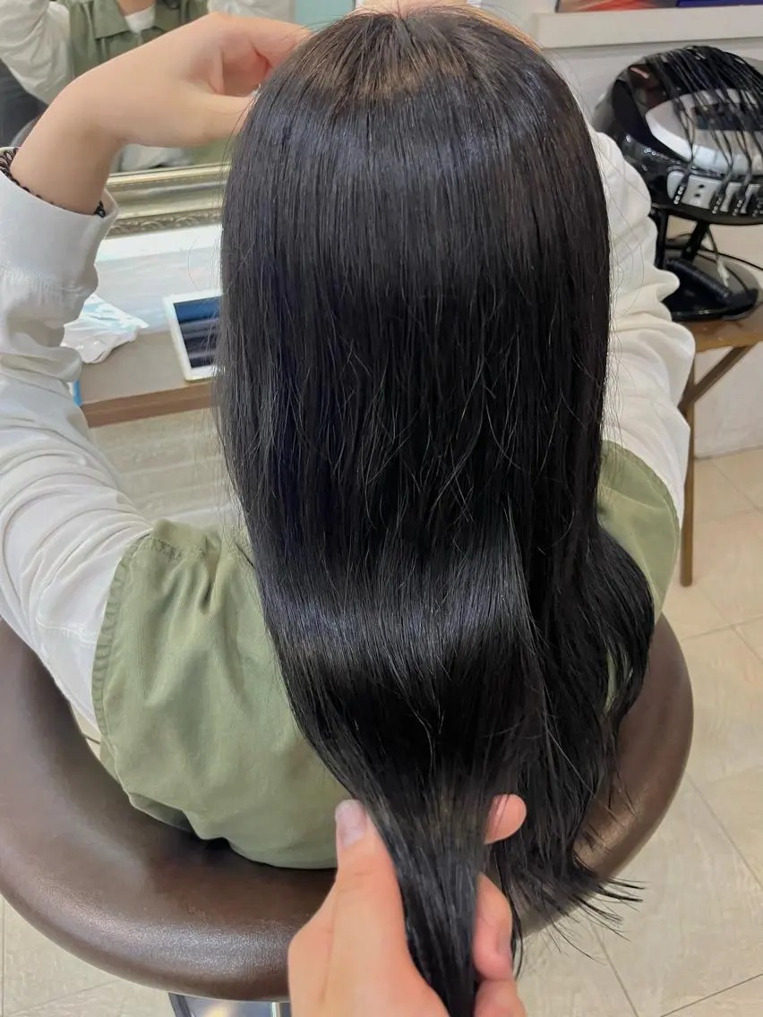 ロング カラー 透明感カラー オレンジ 兒玉/艶カラー/ 髪のお悩み相談😌のヘアスタイル