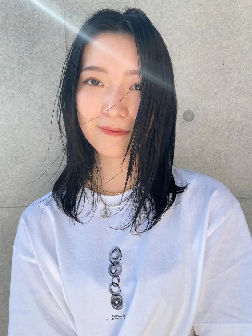 ミディアム カラー カット ヘアカラー トリートメント センスをお届けします 大谷将生infpのヘアスタイル