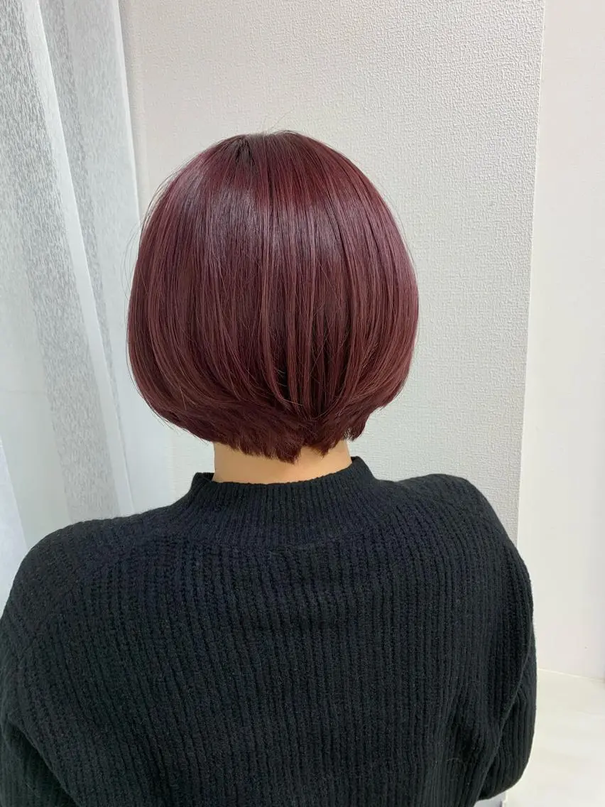ショート ショートボブ ボブ ショートヘア ハイトーン/韓国ヘア /優花のヘアスタイル