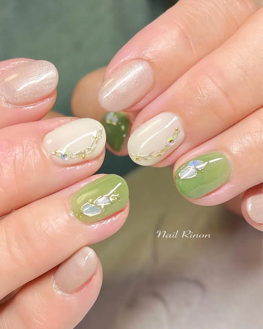 ネイル 春ネイル ハンドネイル Nail Rinonのネイルデザイン