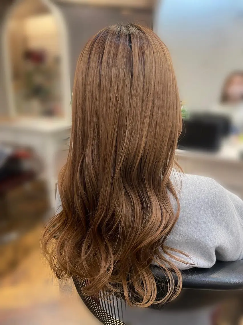 ロング カラー ダブルカラー ヘアカラー 💎ブリーチ💎 カラー💎okadaのヘアスタイル