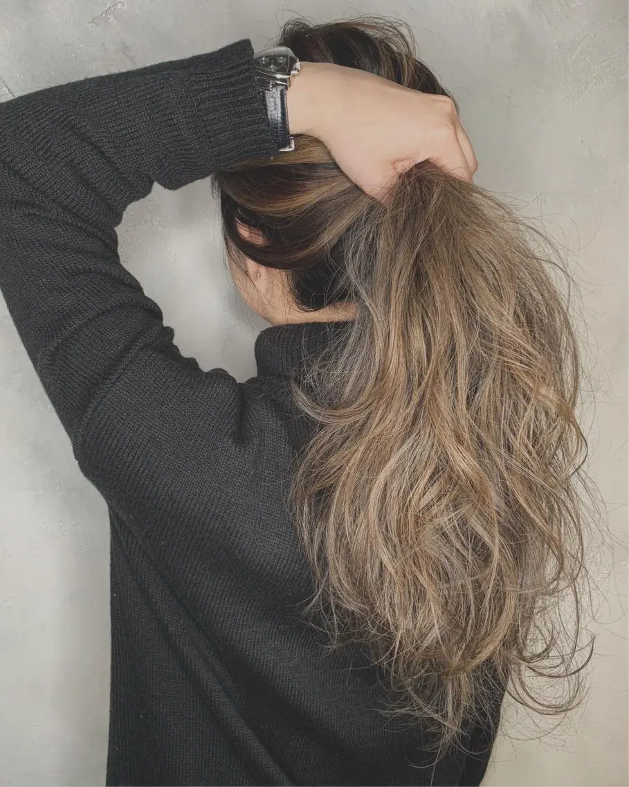 ロング カラー 沖縄東京2拠点美容師 mamicoのヘアスタイル