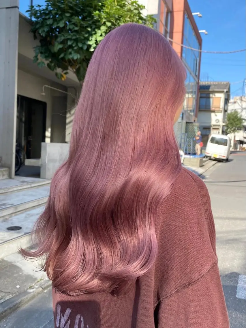 ロング カラー ヘアアレンジ ヘアカラー トリートメント ヘアセット 🎀暖色カラー🎀 ♡yurika♡のヘアスタイル
