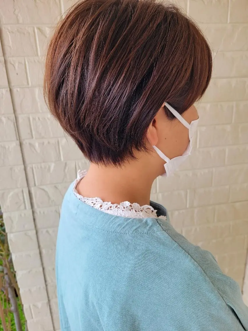 ショート カラー 清水 沙織のヘアスタイル