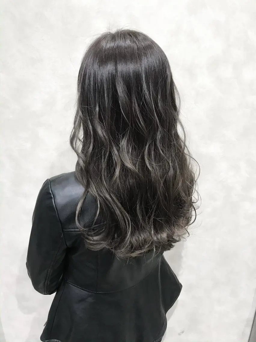 セミロング カラー アッシュ アッシュグレー アッシュグレージュ ベージュカラー ブリーチ カット ヘアカラー トリートメント 丹羽 隼人/髪質改善 /韓国ヘア🇰🇷のヘアスタイル