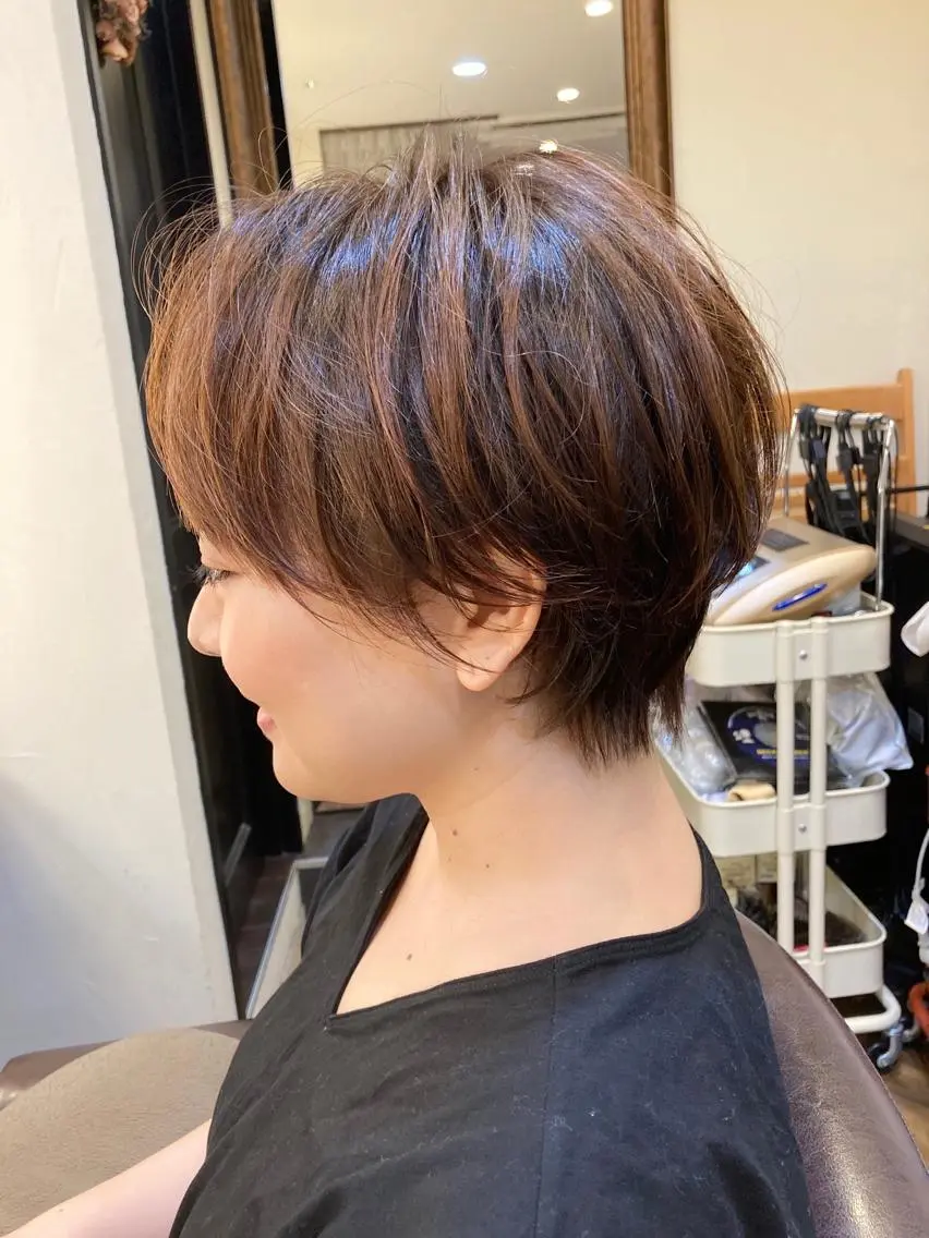 ショート 顔周りカット 似合わせカット 小顔カット 中江 翔のヘアスタイル