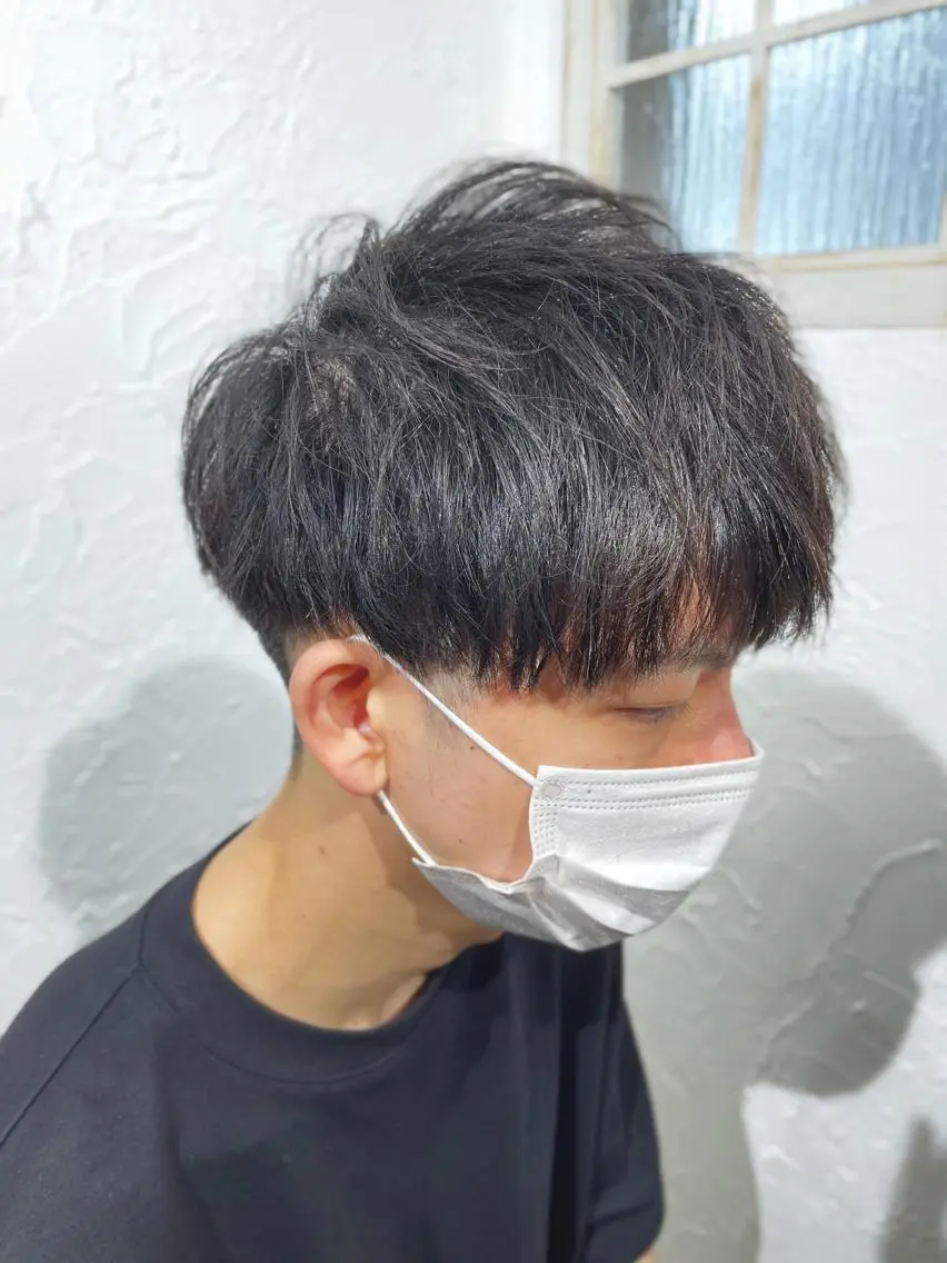 ショート カラー パーマ メンズ 新宿御苑前/ボブ 髪質改善Ryuseiのヘアスタイル