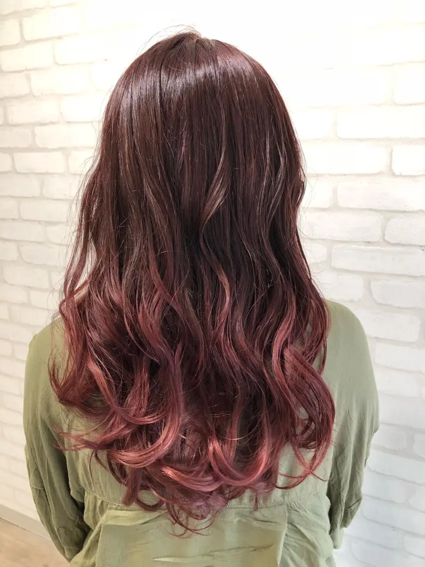 ロング ヘアカラー トリートメント miki 🦎のヘアスタイル