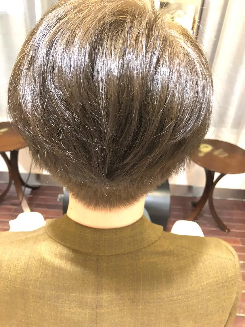 ショート カラー メンズ 透明感カラー イルミナカラー こすげひろと カラー講師のヘアスタイル