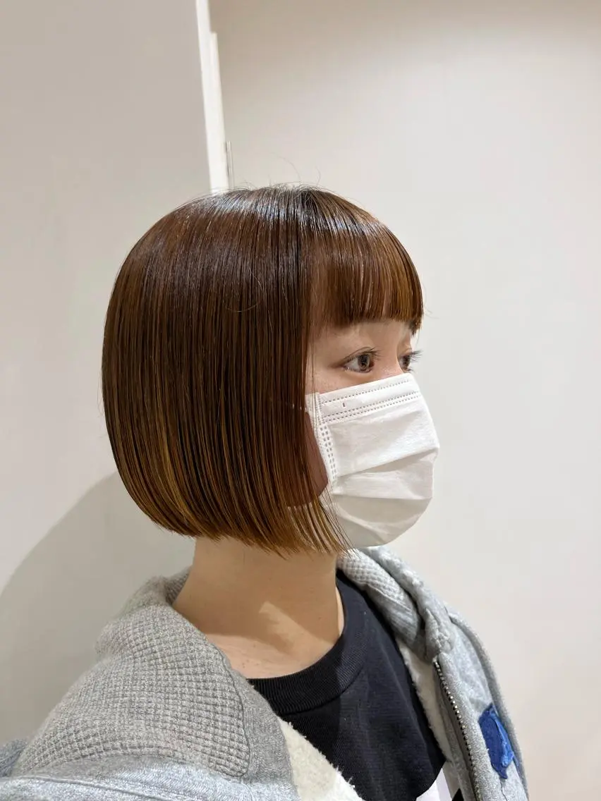 ショート ボブ 富永 美玖のヘアスタイル
