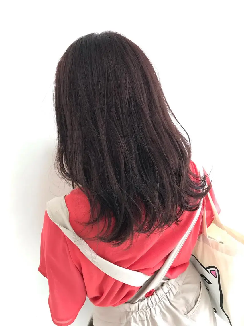 ミディアム カラー カット パーマ トリートメント Rayt hair レイトヘアーのヘアスタイル