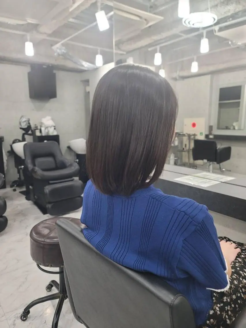 ミディアム ミディアムパーマ ボブ ❇️安達 優心❇️ レイヤー/艶髪特化のヘアスタイル