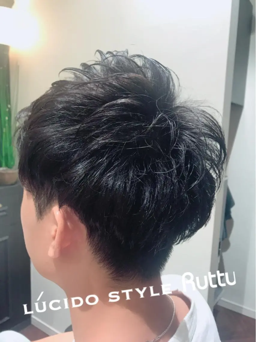 ショート パーマ カット パーマ アザマ　ヤスカツ _rosso 川口のヘアスタイル