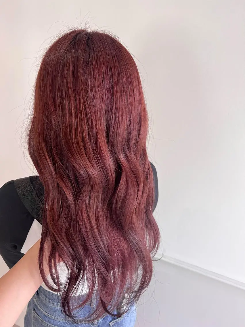 カラー ブラウンカラー ピンクカラー ヘアカラー 瀬戸 杏珠のヘアスタイル