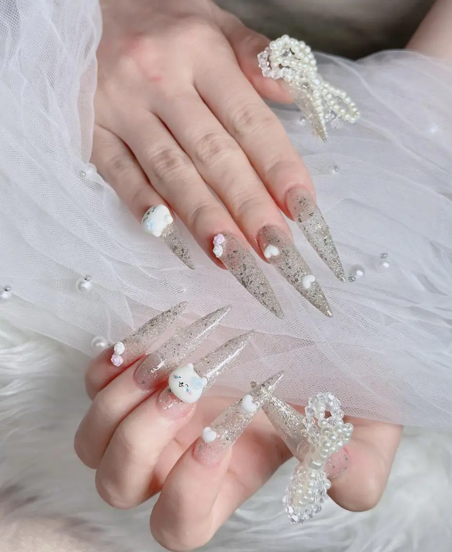ネイル フレンチネイル ジェルネイル ハロウィン マグネットネイル ネイルチップ ハンドネイル neco H.babynailのネイルデザイン