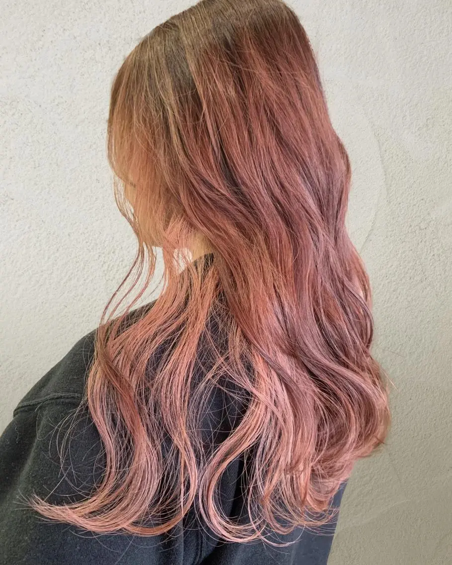 カラー レッドカラー 髪質改善 米倉 一輝のヘアスタイル