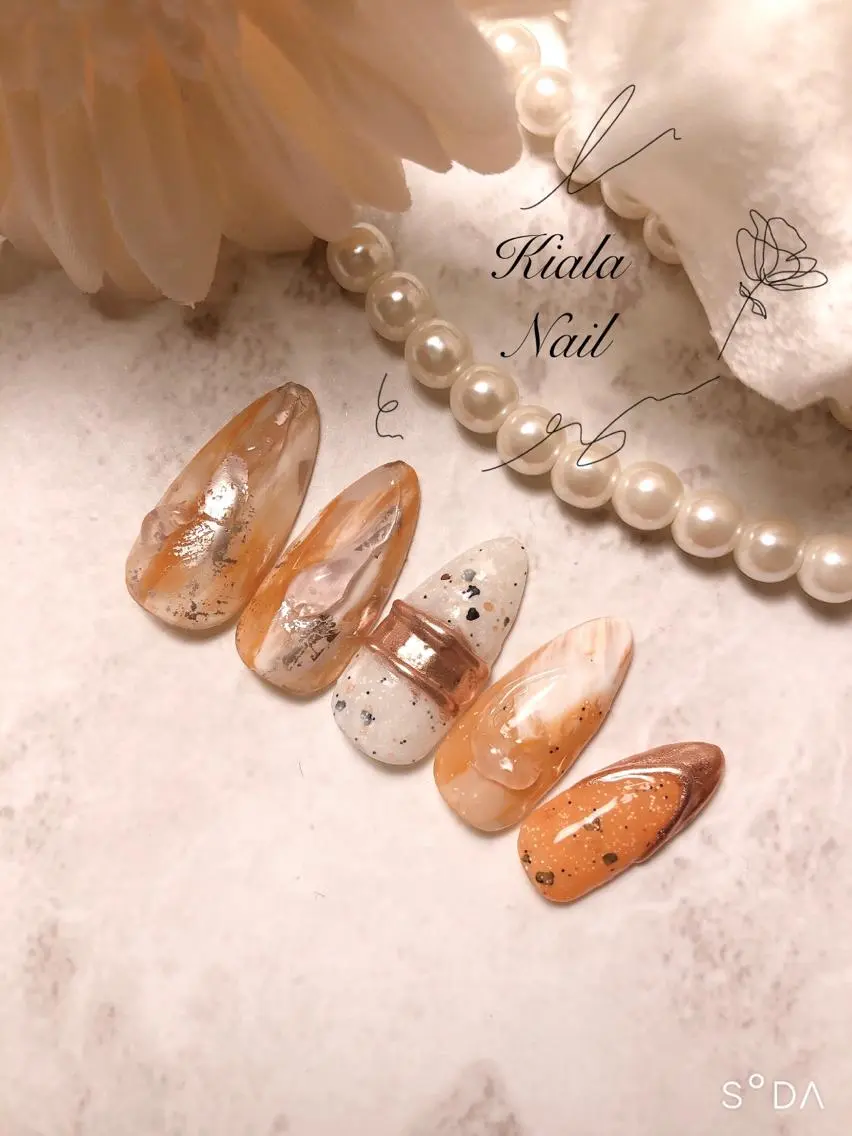 ネイル ブラウン 🍭Kiara Nail🍭のネイルデザイン