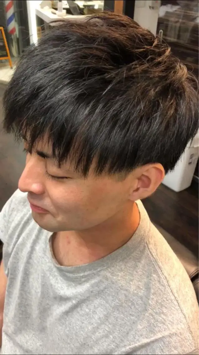 ショート メンズ 佐藤 優也のヘアスタイル