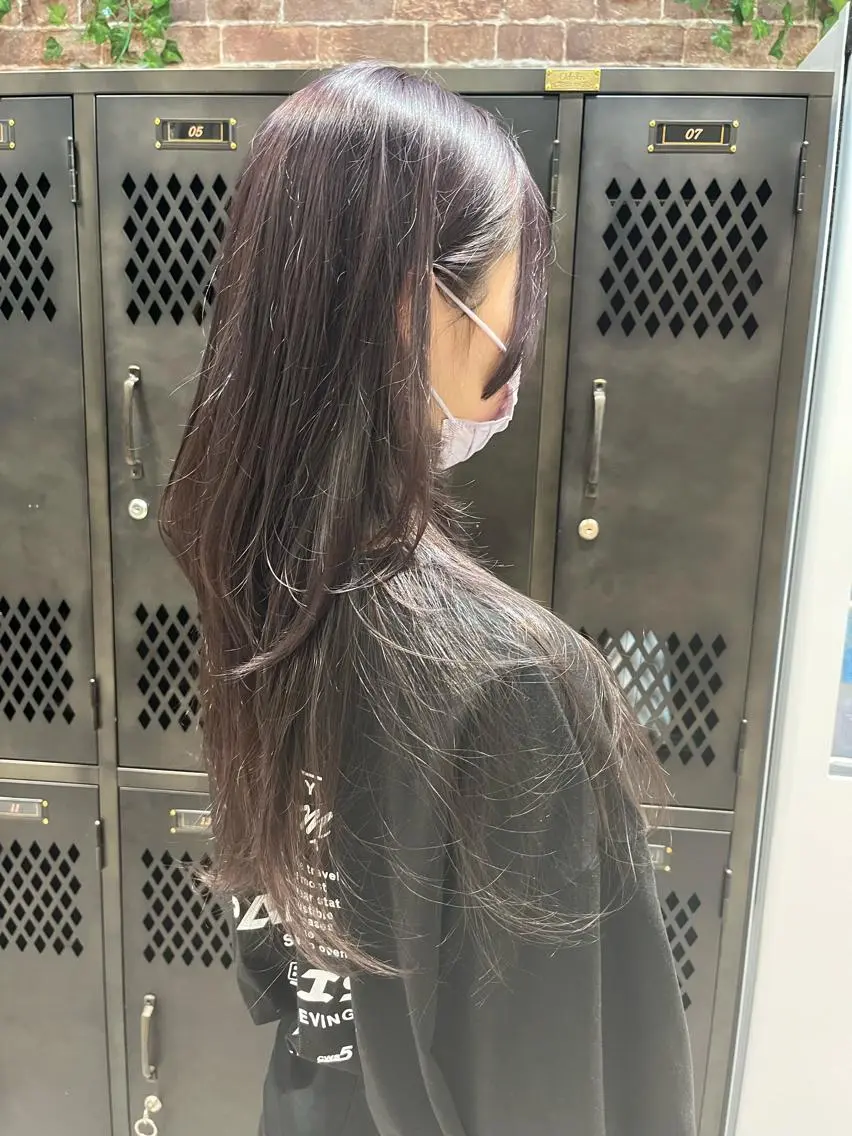 ロング カラー パープルカラー ロング ウルフカット 清水　仰士 ROW町田のヘアスタイル