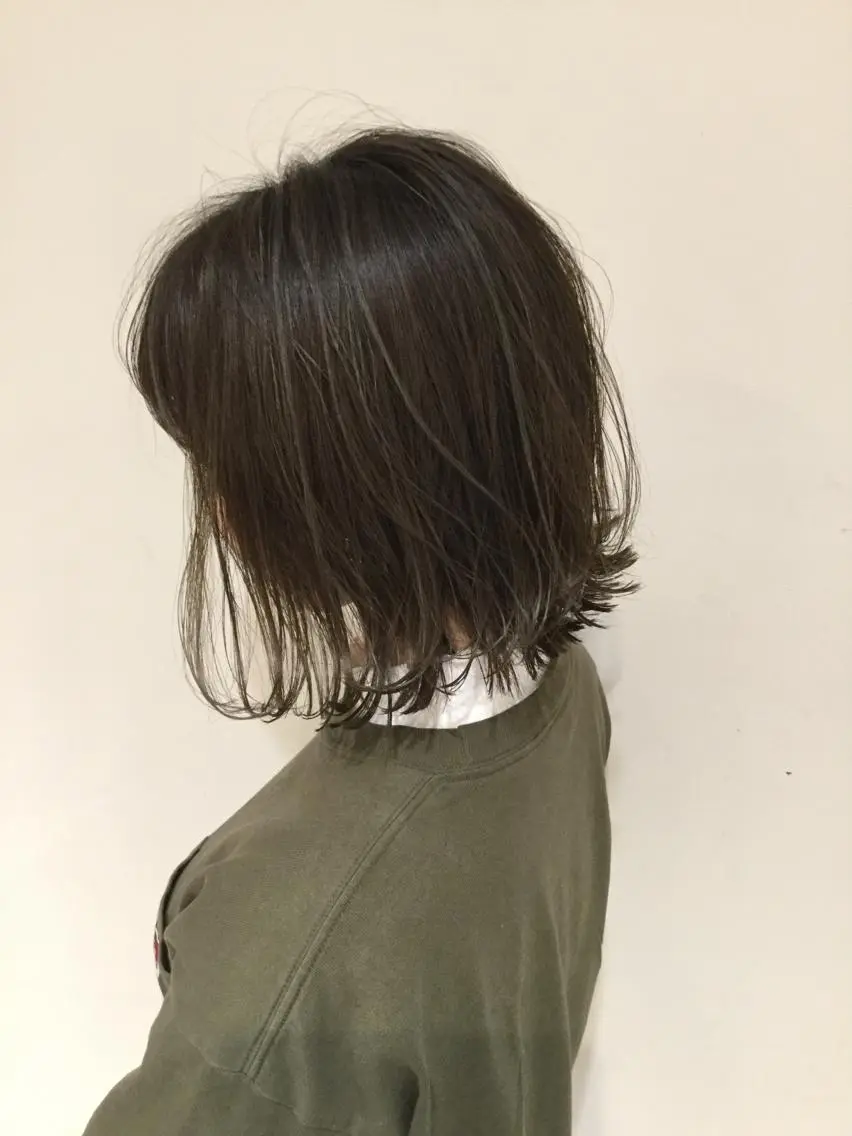 ショート カラー 髪質改善カラー韓国風 レイヤーtudaのヘアスタイル