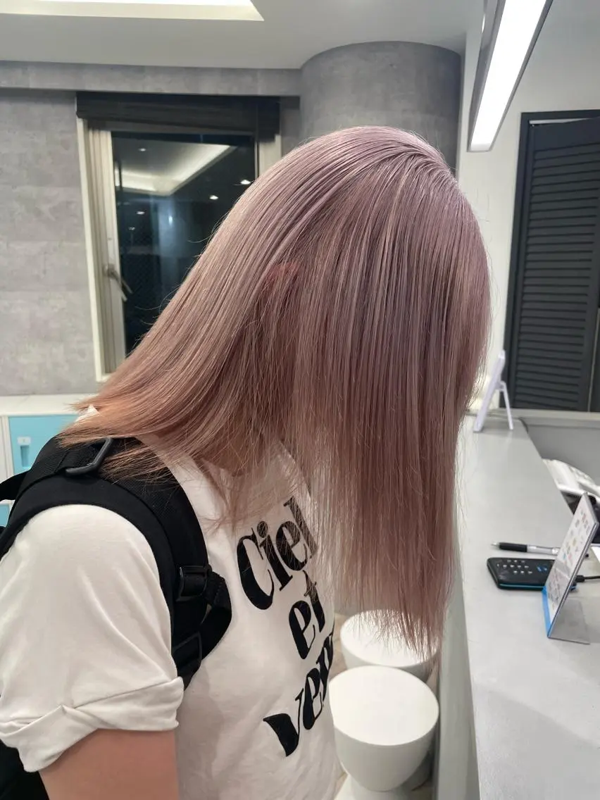 ロング ヘアカラー トリートメント ♡似合わせ ♡ハイトーン♡のヘアスタイル