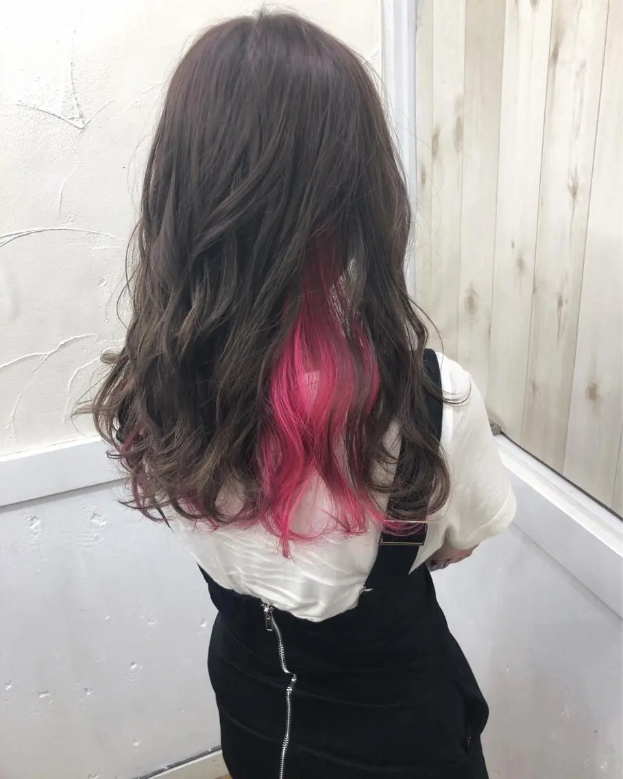 ロング シールエクステ エクステ 外国人風カラー ハイライト レイヤーカット Loob.TOKYO MIYA🌈のヘアスタイル