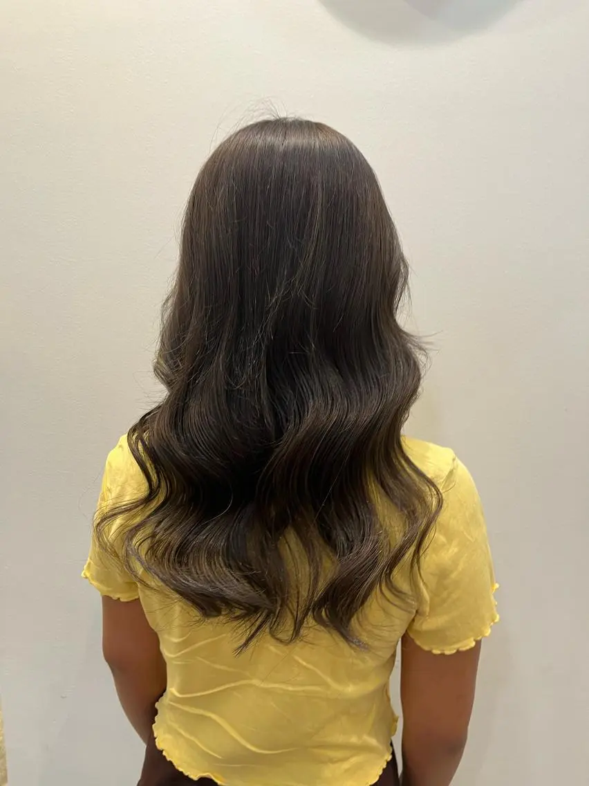 ロング カラー パーマ ヘアアレンジ メンズ キッズ ネイル マツエク・マツパ アイブロウ HIROKO / 透明感暖色カラー🎀のヘアスタイル