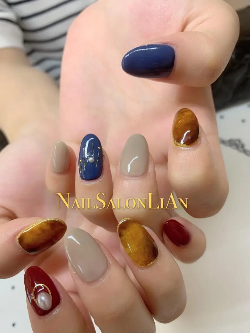 ネイル 持ち込み ハンドネイル NailSalon LiAnのネイルデザイン