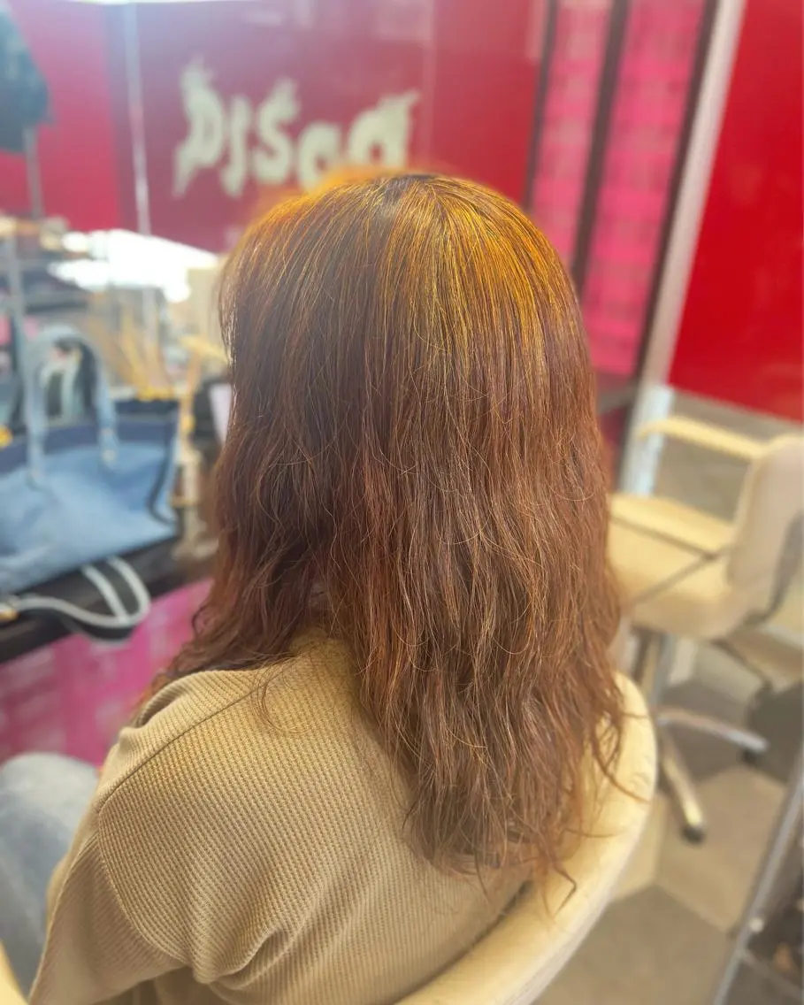 セミロング パーマ セミロングパーマ ストレートパーマ ERINA 🤍のマツエク・マツパデザイン