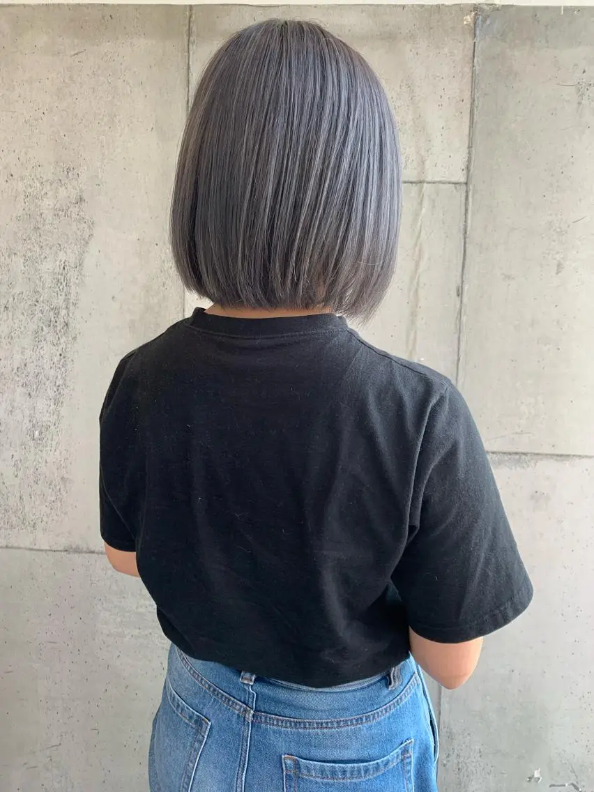 ショート ヘアカラー トリートメント 大内 志穂のヘアスタイル