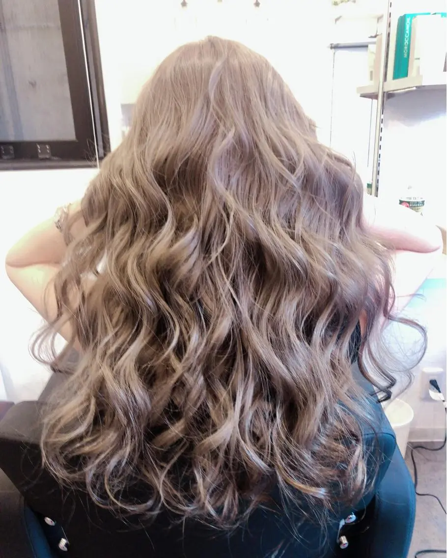 ロング シールエクステ エクステ ヘアカラー エクステ 100%高級人毛使用 LANIUMEDAのヘアスタイル