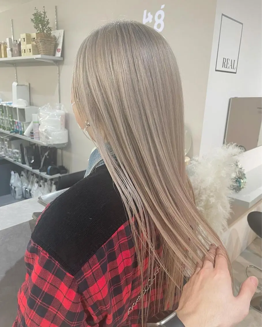 ロング カラー カット トリートメント 艶髪/透明感カラー tawadaのヘアスタイル