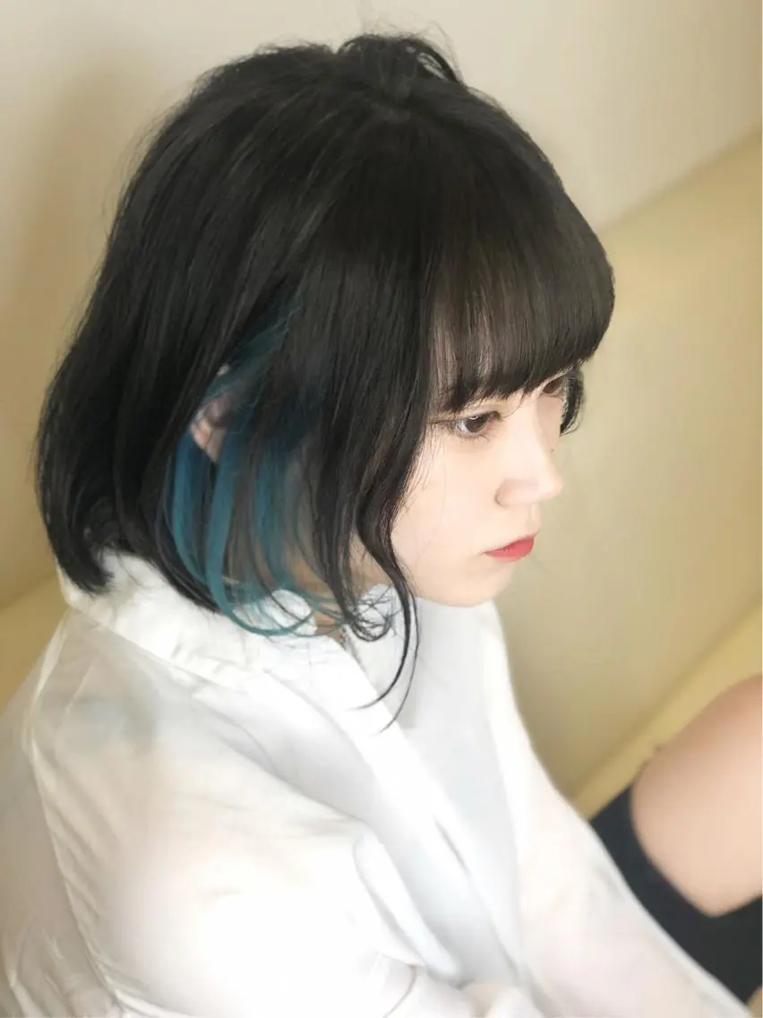 ミディアム カット ヘアカラー 松佐 ゆかりのヘアスタイル