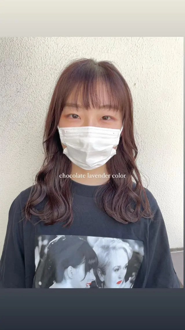セミロング カラー パーマ ヘアアレンジ メンズ キッズ ネイル マツエク・マツパ アイブロウ 透明感カラー・レイヤ ー🎀amika🎀のヘアスタイル
