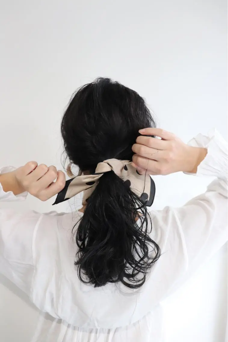 セミロング カラー ヘアアレンジ 切りっぱなしボブ/ 暖色カラー/なつみのヘアスタイル