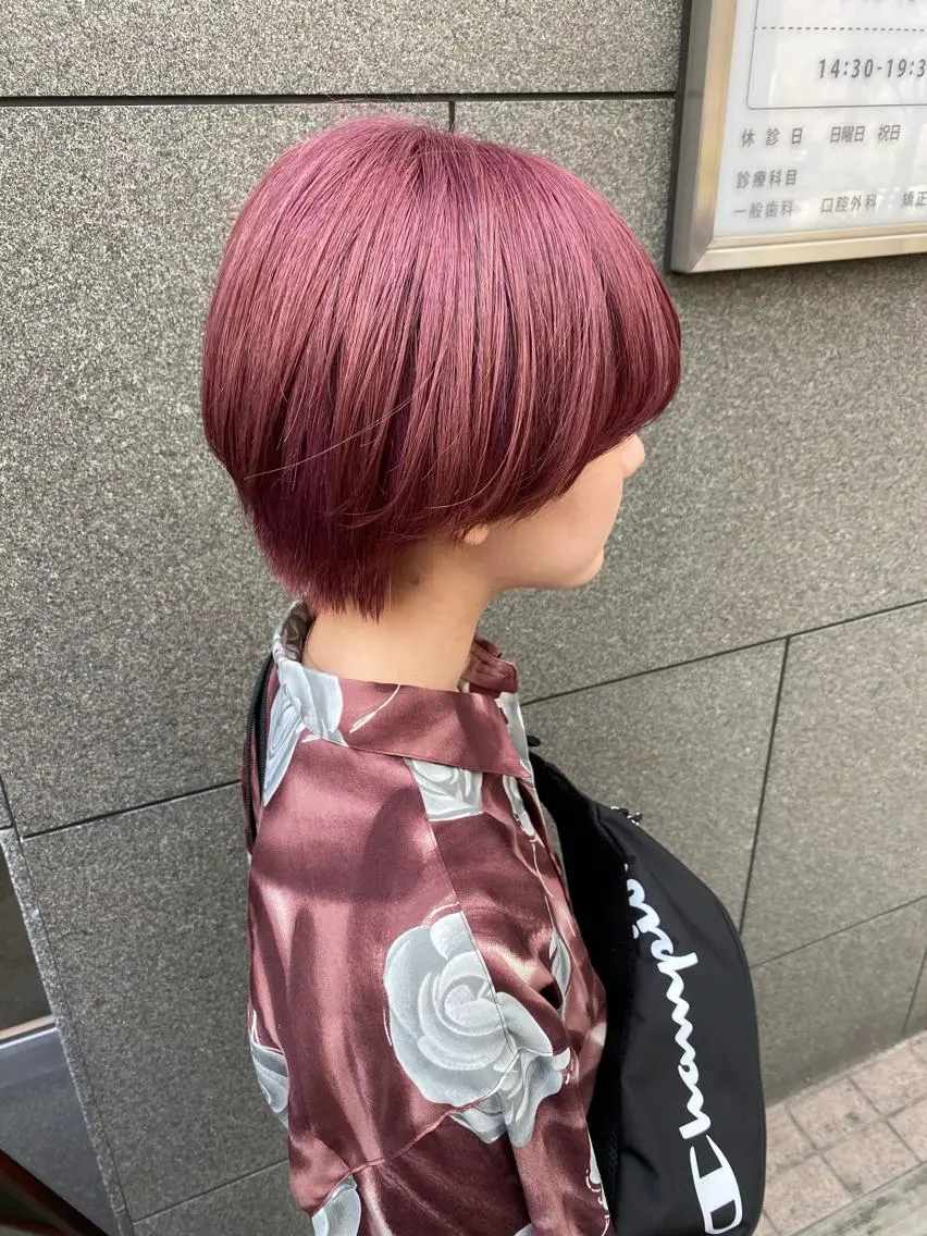 ショート カラー 🧡色落ちまで2度 楽しめる🧡ヨシキのヘアスタイル