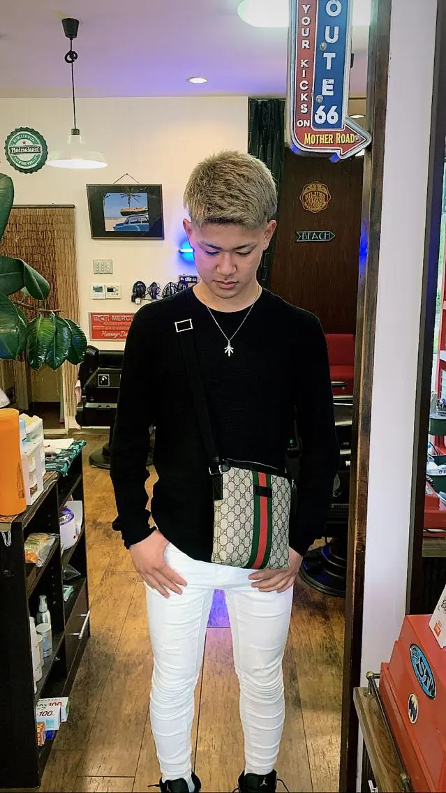 ミディアム カラー メンズ 池田 孝行のヘアスタイル
