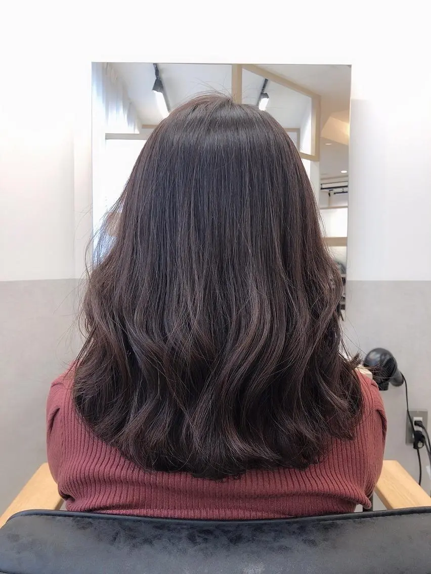 セミロング カット ヘアカラー トリートメント 西野 美空🍊のヘアスタイル