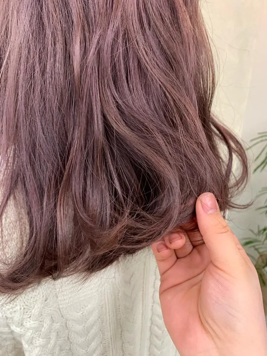 セミロング カラー ヘアアレンジ ブリーチ ピンクカラー 眉毛ワックス konomiの眉毛・アイブロウイメージ