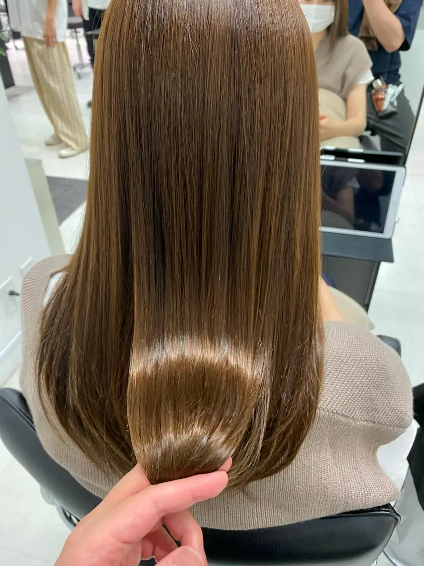 ロング カラー ベージュカラー トリートメント ヘアカラー 似合わせ専門美容師 なかじまのヘアスタイル