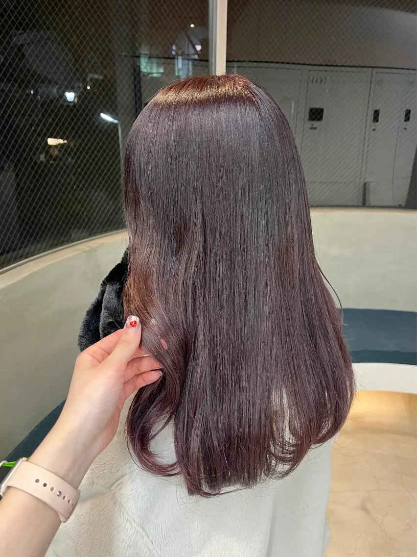 カラー ブリーチ ラベンダーカラー ブリーチなしカラー ayaka♡ 柔らかカラーのヘアスタイル